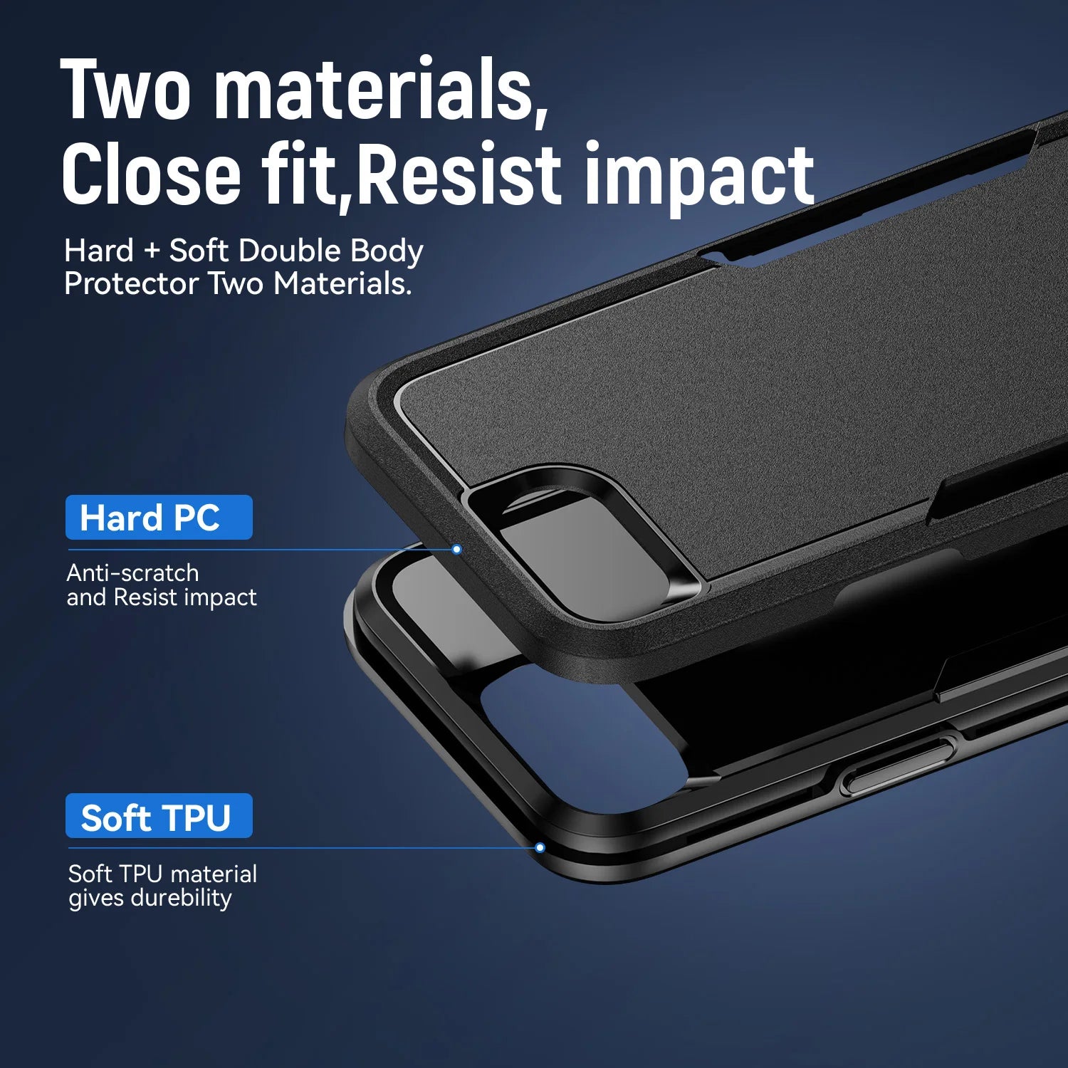 Durable Case for Iphone 17E 16e 17 Pro Max 16 Plus 13 12 14 15 16 Pro Max 17 Air Iphone16e Iphone17 Shockproof Armor Back Cover