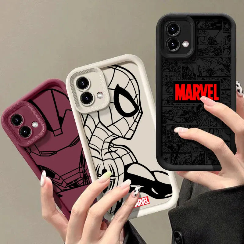 Marvel Ironman Phone Case for Motorola Moto Edge 70 60 Fusion 50 Pro Neo G06 G56 G86 G85 G84 G75 G53 G52 G30 G14 Spiderman Cover