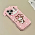 For iPhone 17 16 15 14 13 12 Pro Max 11 6 7 8 Plus 4 5s Phone Case 3D Sanrio My Melody Cartoon Soft Silicone Cover