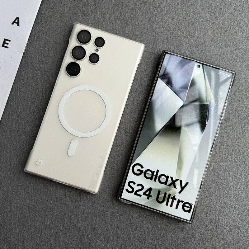 S25 S26 Plus Broderless Case Heat Radiation Slim Matte for Magsafe Case for Samsung Galaxy S26 S25 S23 Ultra S24 Plus Slim Cover