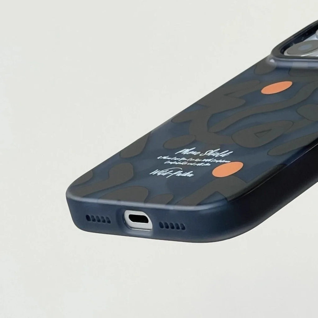 Creative Doodle Magnetic Wireless Charging Case for iPhone 17 Air 16 15 14 13 12 Pro Max 11 Matte Shockproof for Magsafe Cover