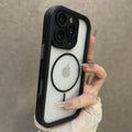 Luxury Matte For Magsafe Transparent  Case For iPhone 17 16 15 14 13 12 Pro Max Funda Plus Air Magnetic Shockproof Bumper Cover