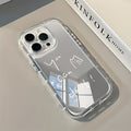 Simple Cat Inspirational Quote Back Mirror Phone Case For iPhone 17 16 15 14 13 12 11 Pro Max X XR XS  Plus Air Shockproof Cover