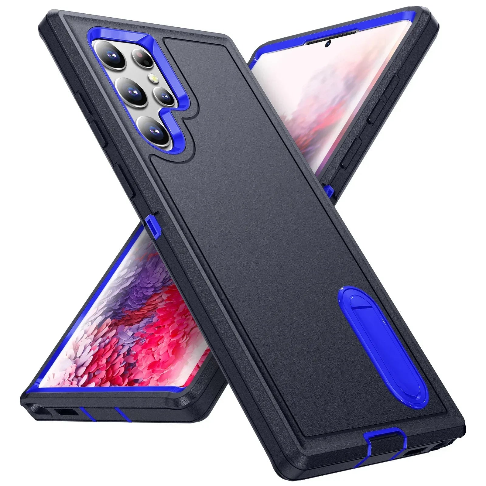 For Samsung Galaxy S26 Ultra S26 S25 Ultra S24 Plus Shockproof Case Heavy Duty Anti-Scratch Rugged Grade Kickstand Phone Cover