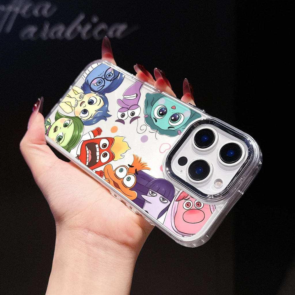 Inside-Out II Luxury Phone Case for iPhone 17 Air 16 15 14 11 Pro Max 16 15 Plus X Xs 8 7 Soft Protective Cover Cases