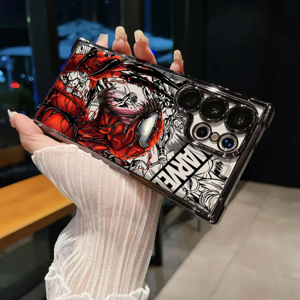 Venom Marvel Cool Case For Samsung Galaxy S26 S25 S26Ultra Edge S24 S23 S22 Plus S21 Ultra FE Soft Shockproof Phone Back Cover