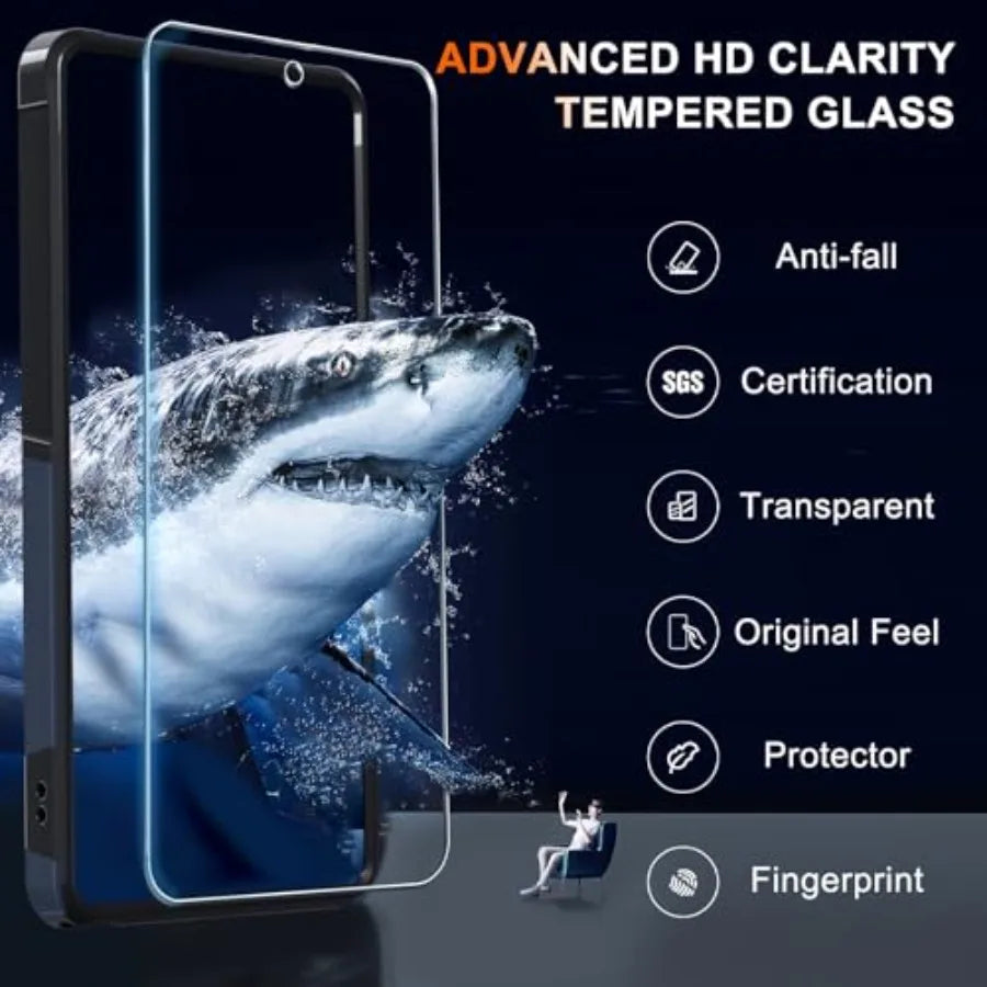 for Moto G 5G 2025 Case, Full Body Heavy Duty Rugged Shockproof Protective Phone Cover with Lanyard Strap, Tempered Glass Scree