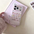 Cute Star Hellokitty Glitter Phone case for iPhone 17 Pro 15 Pro Max 16 Max 17 16 Fundas With Chain Korean Shockproof Cover Capa
