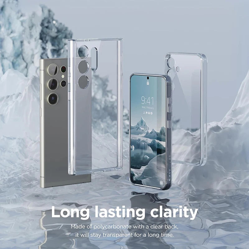Ultra Thin Clear Silicone Soft TPU Cover for Samsung Galaxy S25 Ultra S24 S23 S21 S20 FE S22 Ultra Plus Bumper Capa Case