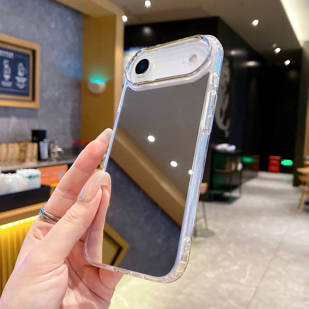 Fashion Plating Makeup Mirror Phone Case For iPhone 17 Air 16 15 14 13 12 Mini 11 Pro XR X XS Max 7 8 Plus SE Shockproof Cover