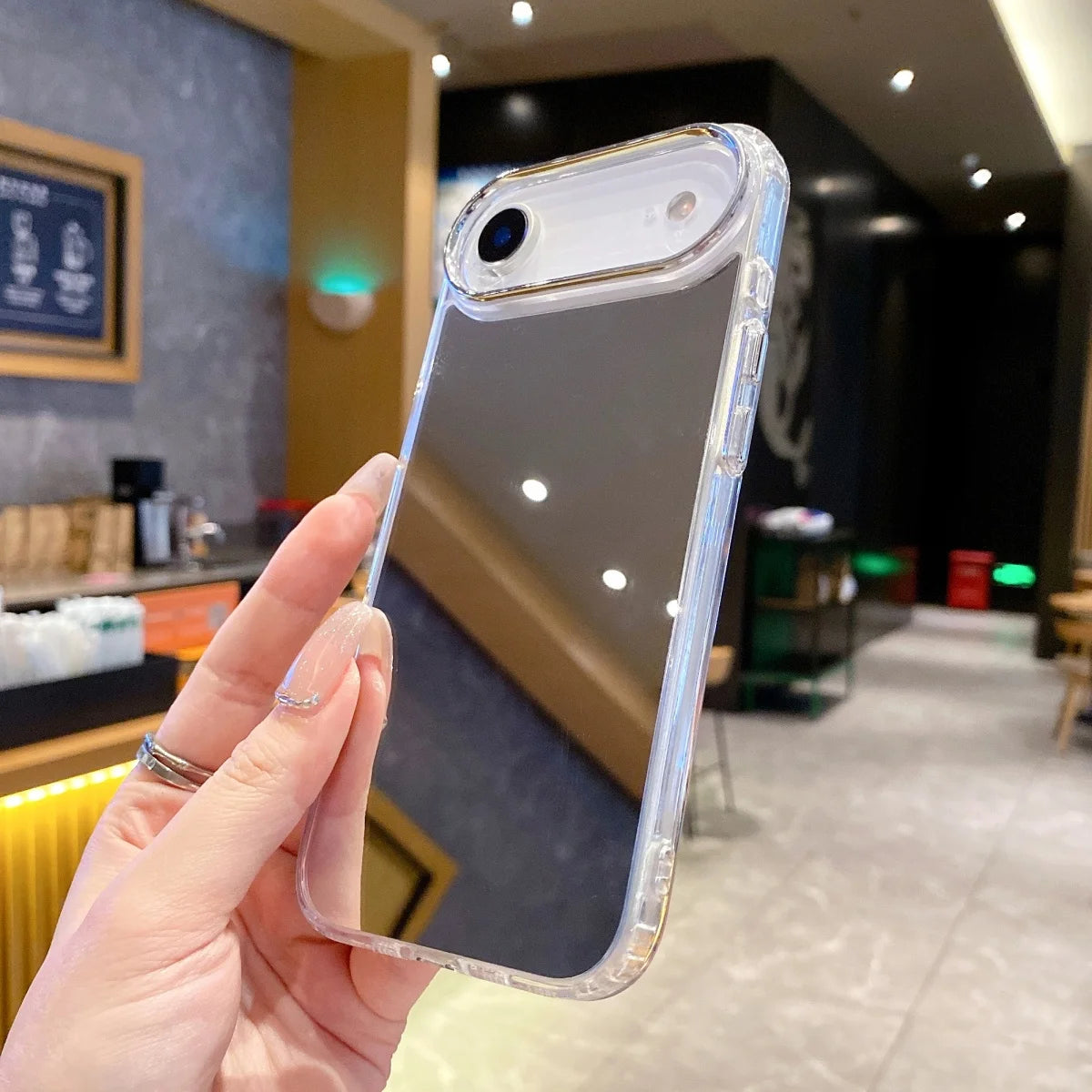 Fashion Plating Makeup Mirror Phone Case For iPhone 17 Air 16 15 14 13 12 Mini 11 Pro XR X XS Max 7 8 Plus SE Shockproof Cover