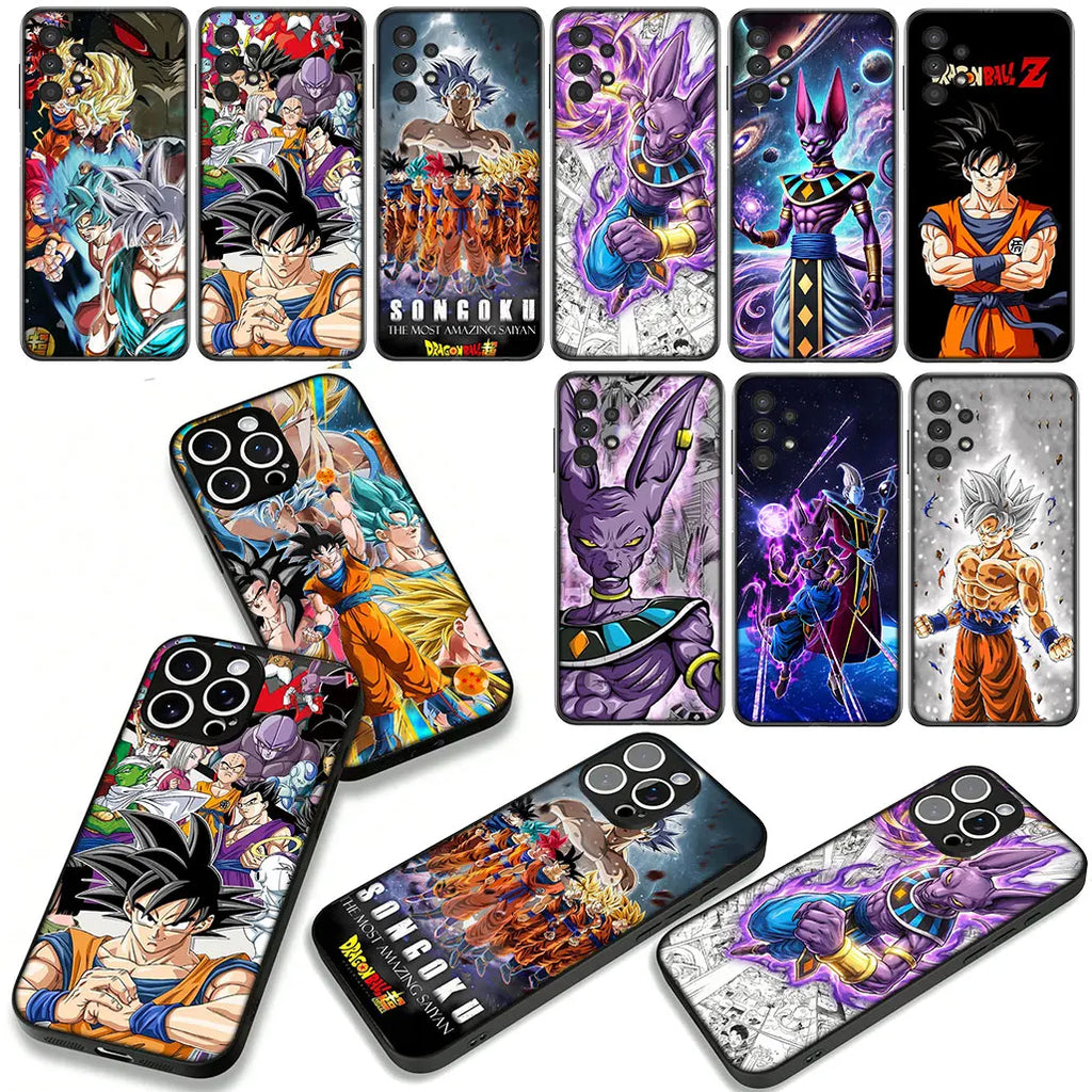 Whis Beerus Dragon Gokus Ball Super Phone Case for Samsung Galaxy S25 S24 S22 S23 FE Ultra Plus A56 A05 A06 A15 A16 A55 S7 Edge