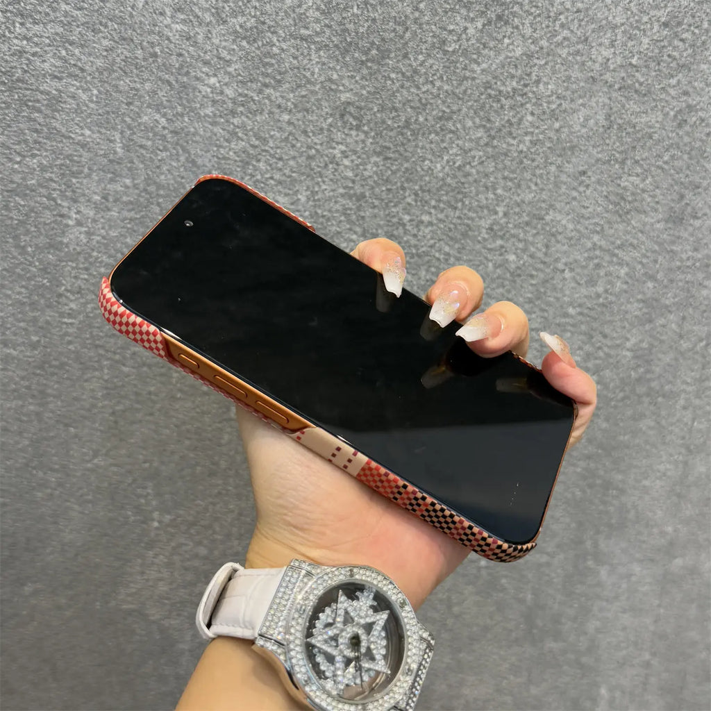 For Magsafe Frameless Carbon Fiber Texture PC Phone Case For iPhone 17 Air 16 Plus 15 14 13 12 17 Pro Max Wireless Charge Cover