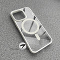 1 Case + 1 Phone Stand Luxury Clear Magnetic Wireless Charging Phone Case for iPhone 17 16 15 14 13 12 11 Pro Max Plus