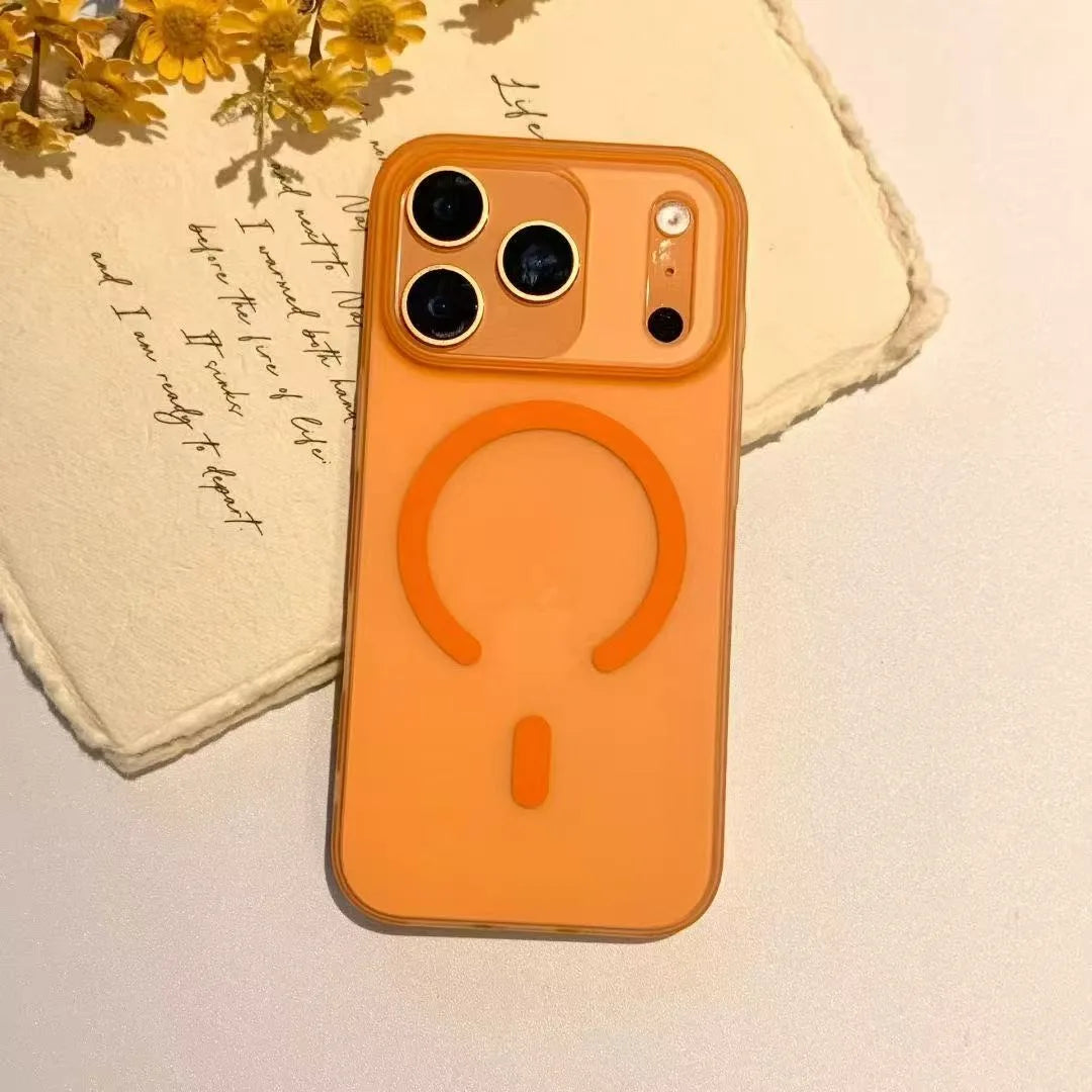 for Magsafe Matte Hard PC Case for iPhone 16 15 17 Pro Max Air 14 Plus 12 11 13 Magnetic Candy Color Ultra Slim Shockproof Cover