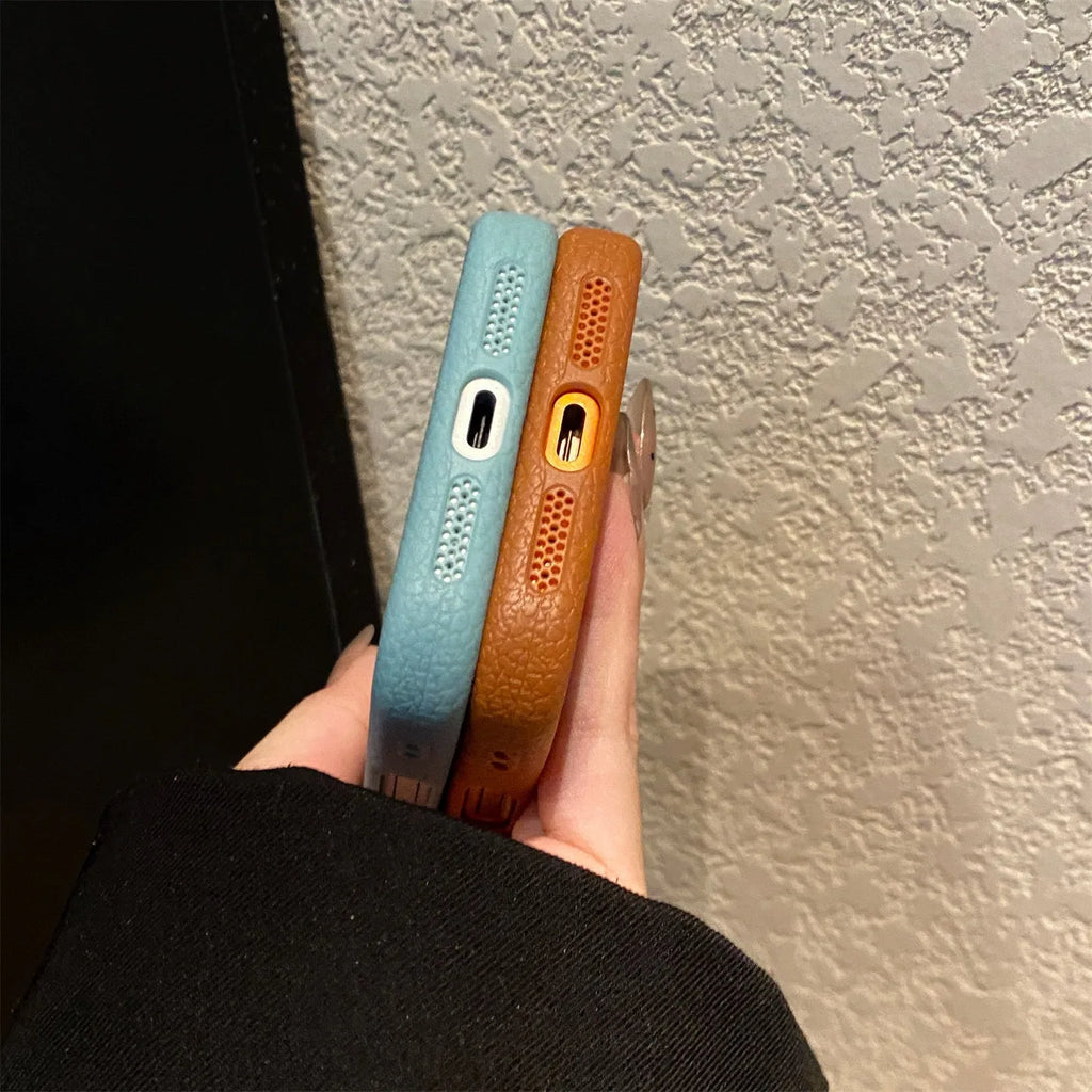 Luxury Wireless Charging Magnetic Cortex Phone Case For iPhone 11 12 13 14 15 16 17 Pro Max Plus AIr Magsafe Bumper Cover
