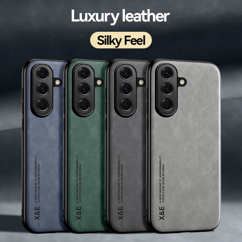 Magnetic Leather Case For Samsung Galaxy A57 A37 5G Shockproof Silicone Soft Case Cover