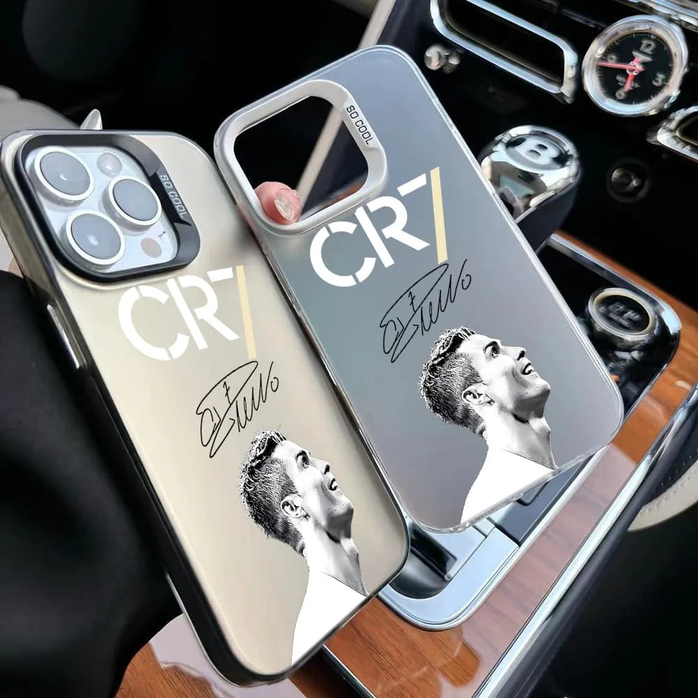 Football Star CR7 Phone Case For iPhone 17 16 13 11 15 14 12 Pro Max XS XR X 16 Plus 16E SE 11 15 Pro 12 13 Pro Matte Cover﻿