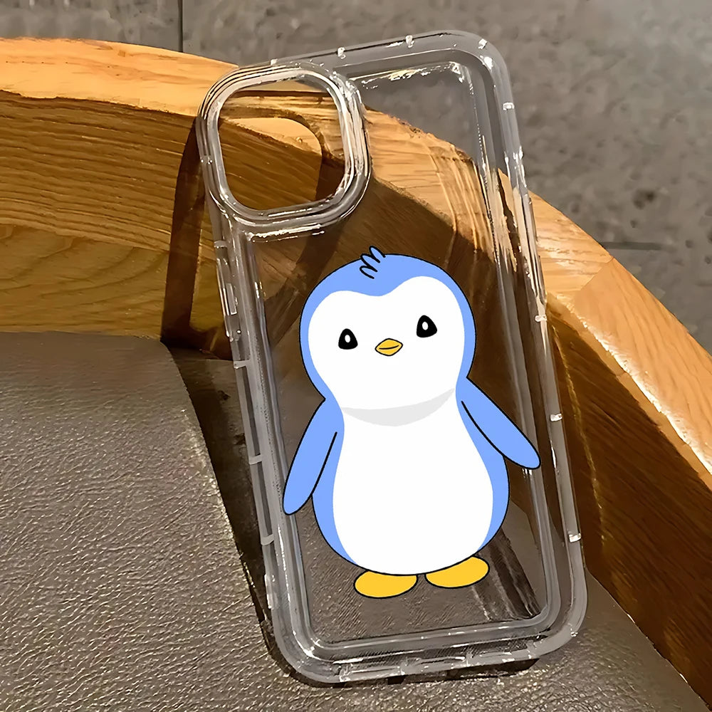 Hot Game Club PenguinS Phone Case for iPhone 17 17e 16e 16 15 14 13 12 11 Pro Max 7 8 Plus XR Airbag Anti Fall Clear Back Cover