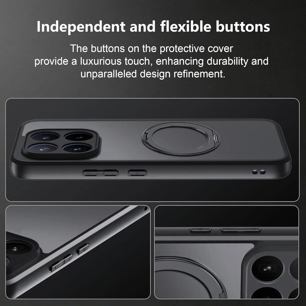 360° Rotating Kickstand Hard Magnetic Wireless Charging Shockproof Cover Case for Xiaomi 17T 17TPro Pro