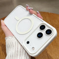 Hard Protect Case For iPhone 17 AIR 16 E 15 14 13 12 11 Pro Max Transparent Magsafe Case Frosted Candy Wireless Charging Acrylic