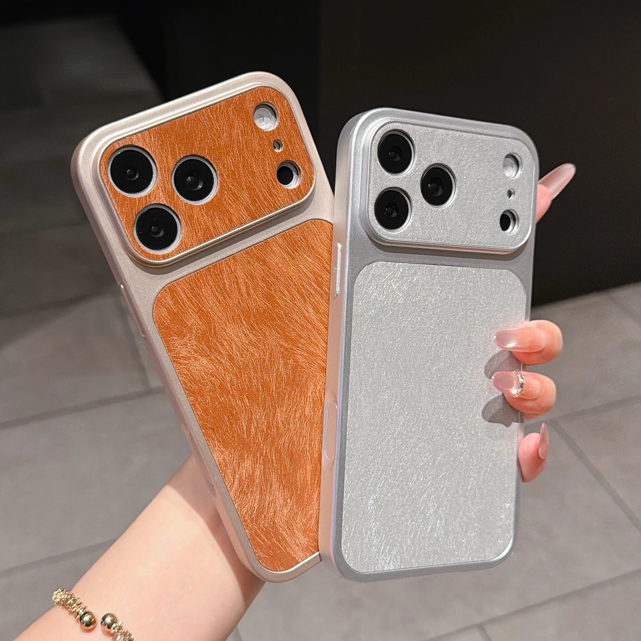Luxury acrylic shock-absorbing case For iPhone 17 14 13 12 Pro Max 16 15 Plus feather patterned protection back cover