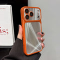 Plating Sliver Color Aurora Laser Glossy Phone Case For iPhone 17 16 15 14 13 Pro Max Camera Lens Protect Shockproof Armor Cover