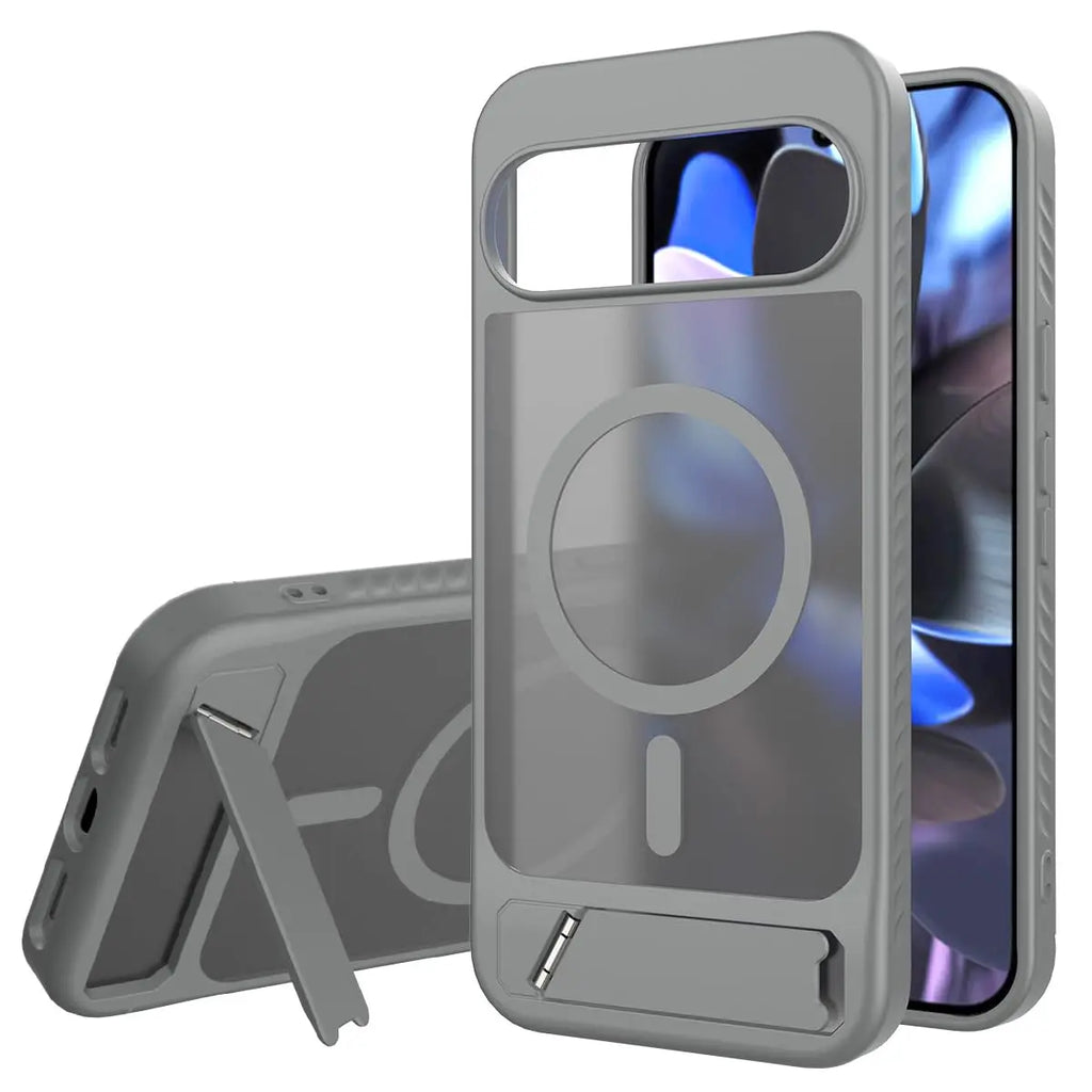 Invisible Bracket Stand Holder for Magsafe Case For Google Pixel 10A 9 10 Pro XL Magnetic Wireless Charge Slim Matte Hard Cover