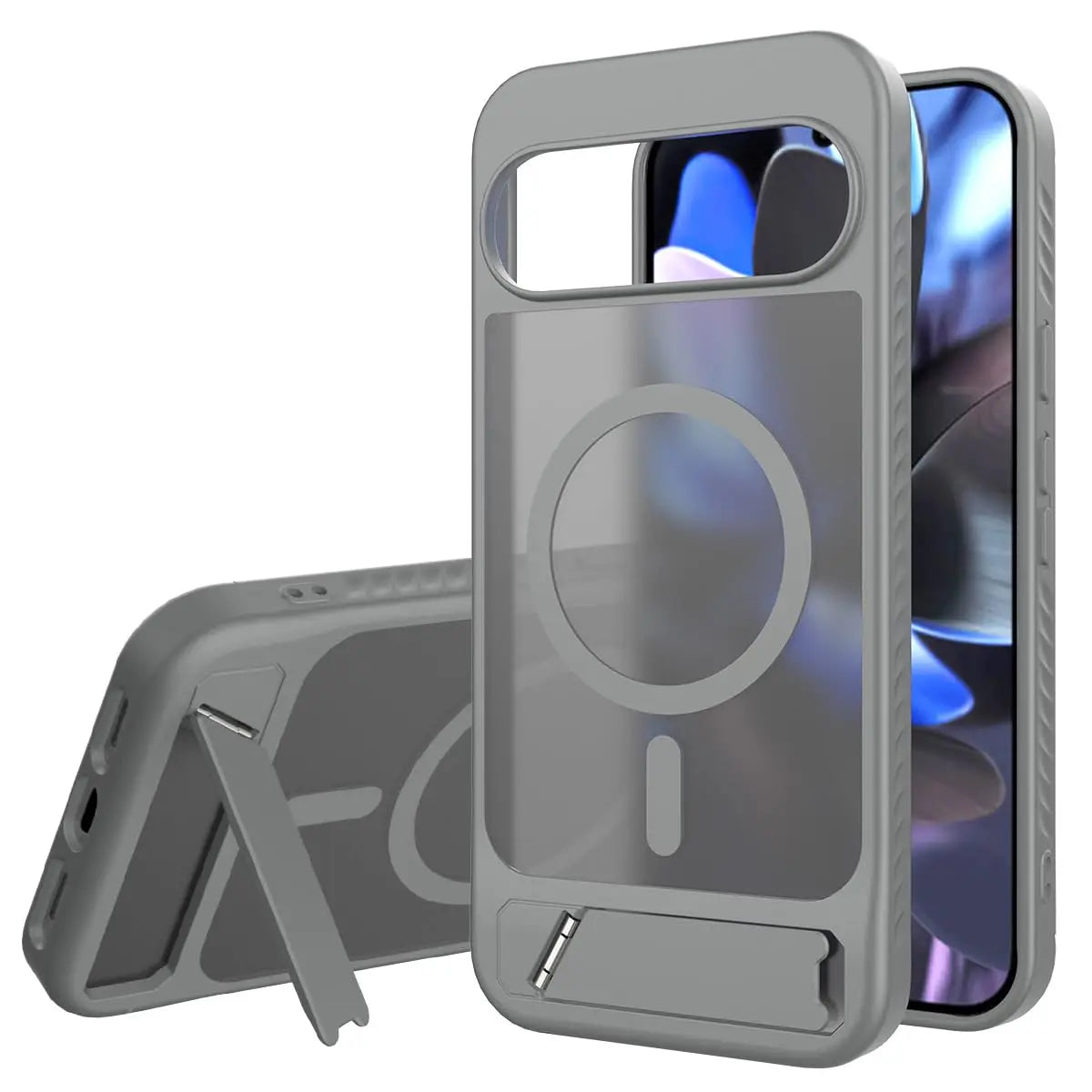 Invisible Bracket Stand Holder for Magsafe Case For Google Pixel 10A 9 10 Pro XL Magnetic Wireless Charge Slim Matte Hard Cover