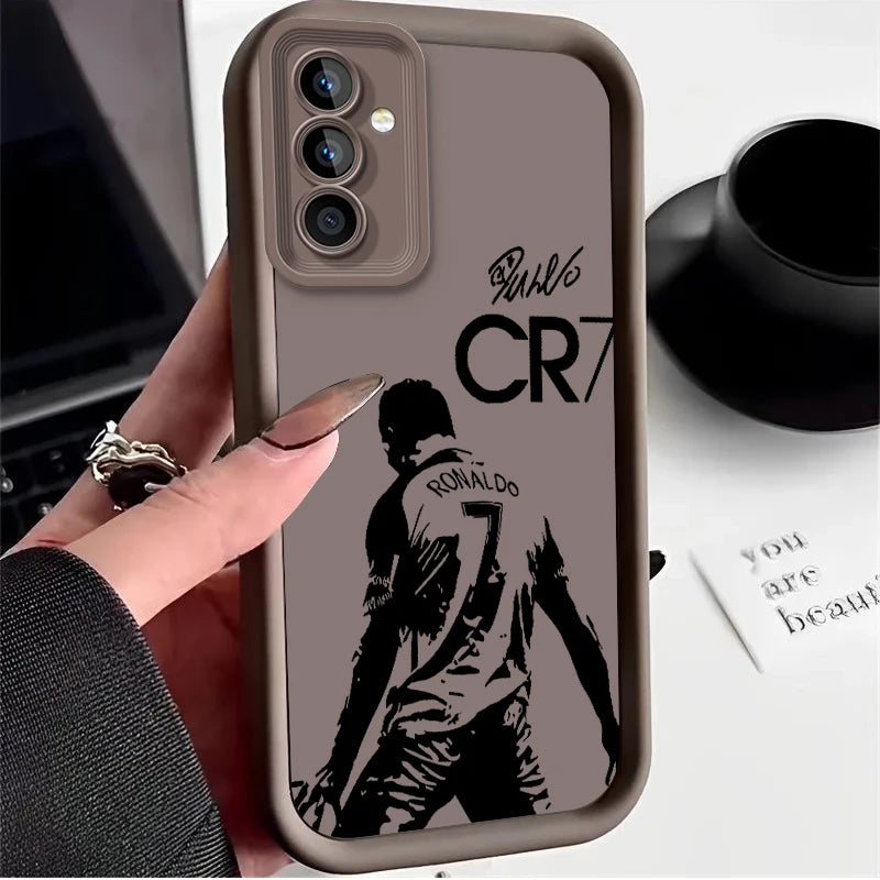 CR7 Case for Samsung Galaxy S25 Ultra Plus S24 S23 S22 S21 S20 FE A73 A72 A71 A56 A55 A54 5G A52 A52S A51 4G Shockproof Cover