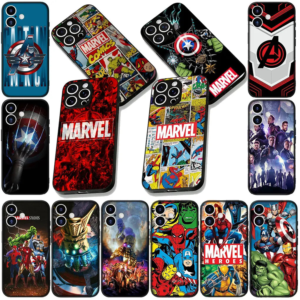 Cover for Motorola Moto G86 G14 G35 G34 G45 G55 G64 G75 G85 G24 G15 G54 G57 Power Case Superheroes Marvels Iron Man Avengers