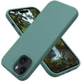 Designed for iPhone 15 Case, Silicone Shockproof Slim Thin Phone Case for iPhone 15 6.1 inch Pine Green