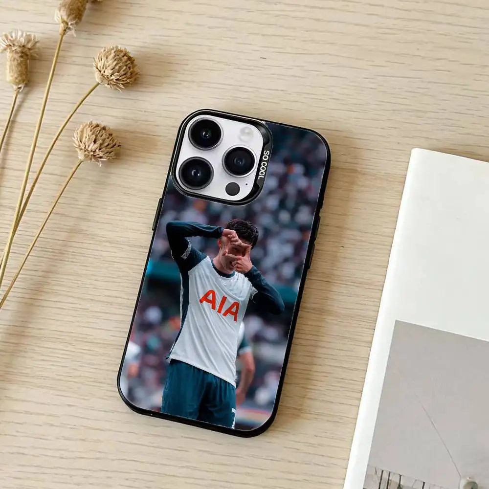 Football S-Son H-Heung-minS Phone Case For iPhone 17,16,15,14,13,12,11,Pro Max,Plus Candy Silver Cover