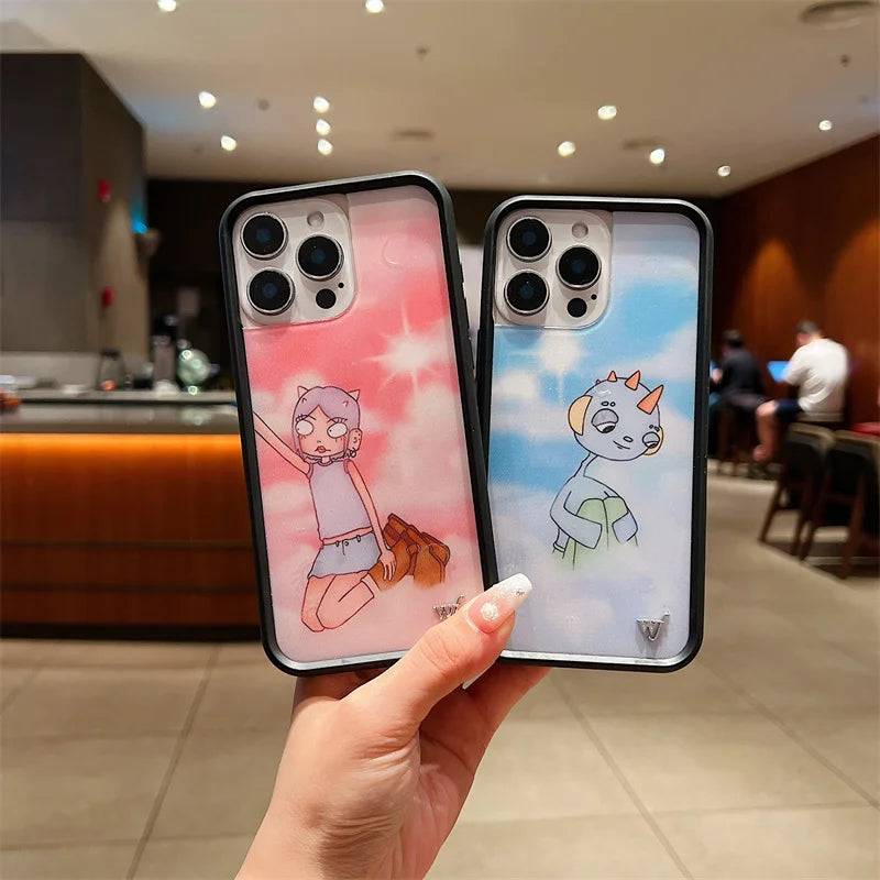 Wildflower Orchid Lila Moss Phone Case For iPhone 17 16 15 14 13 12 Pro Max Plus wf Precious Moments Emergency Intercom Cover