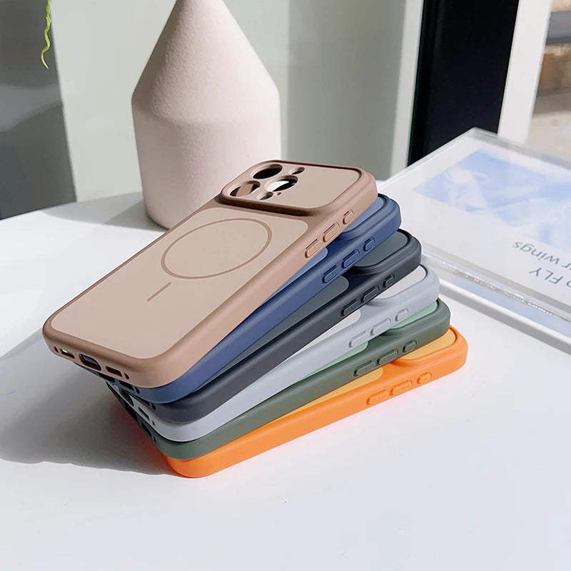 Portable And Minimalist Wireless Charging Phone Case For IPhone 17 Pro Max 13 14 15 16 Anti Drop And Shock-Absorbing Protective