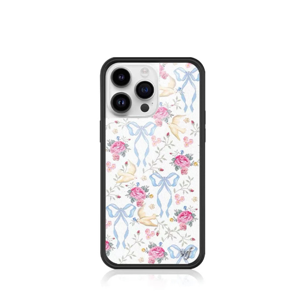 New Wildflower WF Cherry Bear Phone Case for iPhone 12 13 14 15 16 17 Pro Max Plus Monkey INS Cartoon Cover Rabbit 16 Pro Funda