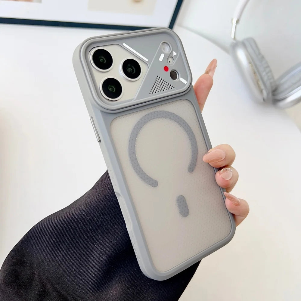 17pro max for Magsafe Case Luxury Micropore Slim Case for IPhone 17 16 15 14 13 Pro Max Plus 12 11 Shockproof Magnetic Cover