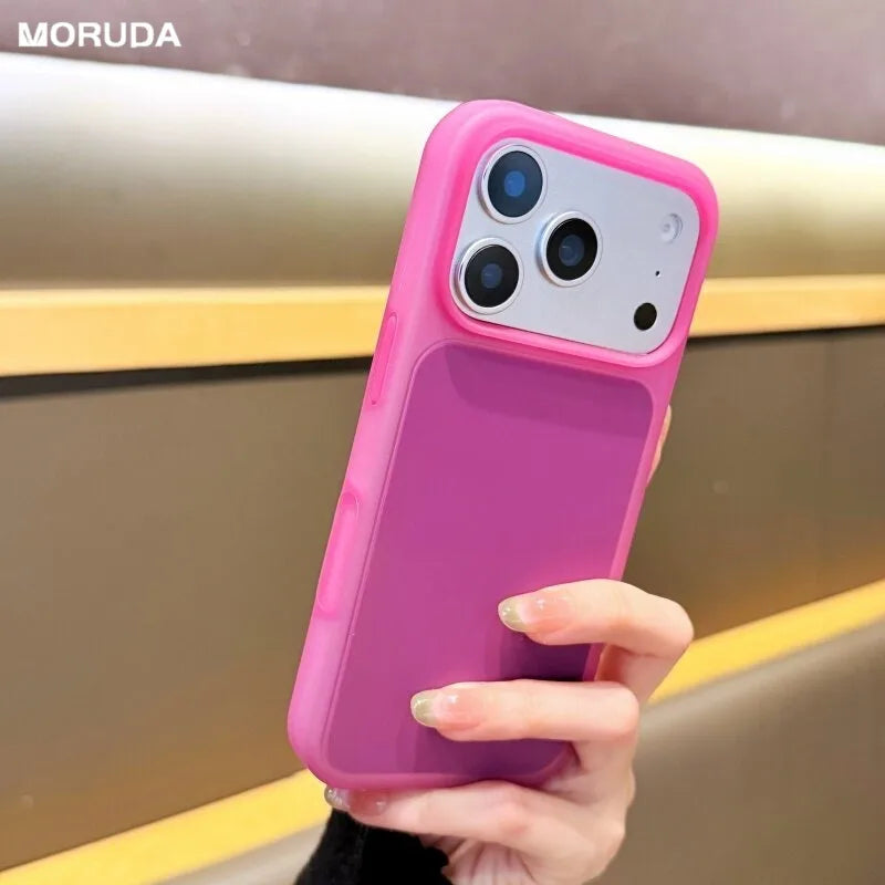 Fashion Candy Solid Color Jelly Case for iPhone 15 16 17 Pro Max 17Pro With Ai Camera Control Button Shockproof Skin Feel Cover