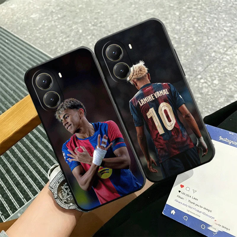 Football Star L-Lamine Y-Yamal Soft Phone Case for Xiaomi Poco X7 X8 Pro Max X5 X6 X3 F8 F7 Ultra M8 M7 M6 M5 Redmi 15 15C 14C 1