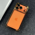 Luxury Electroplate Transparent Phone Case For iPhone 17 12 13 14 15 16 Pro Max Plus Clear Bumper Shockproof Protection Cover