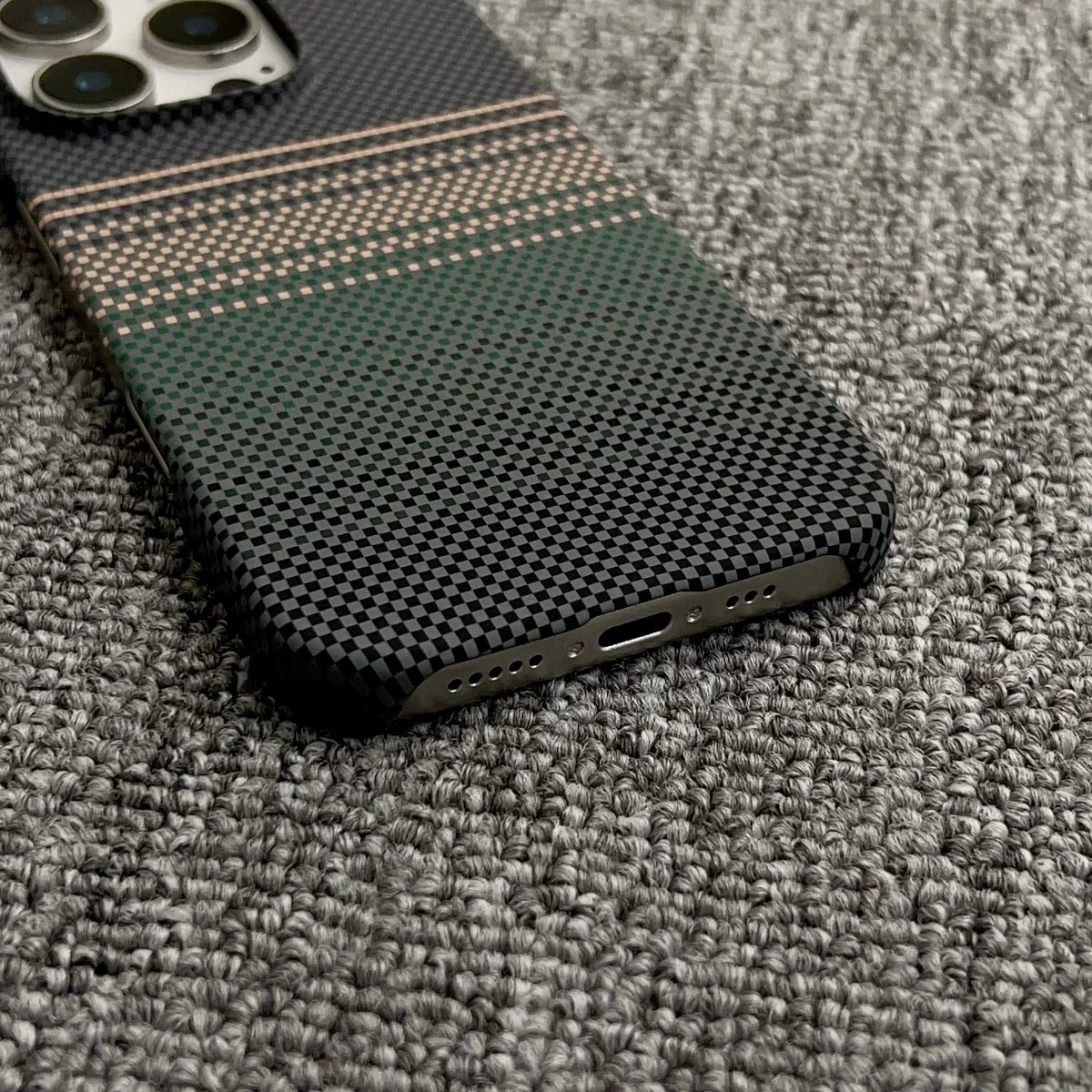 Slim Frameless Carbon Fibre Sunset PC For Magsafe Magnetic Case For iPhone 17 Air 16 Plus 15 14 13 12 Pro Max Shockproof Cover