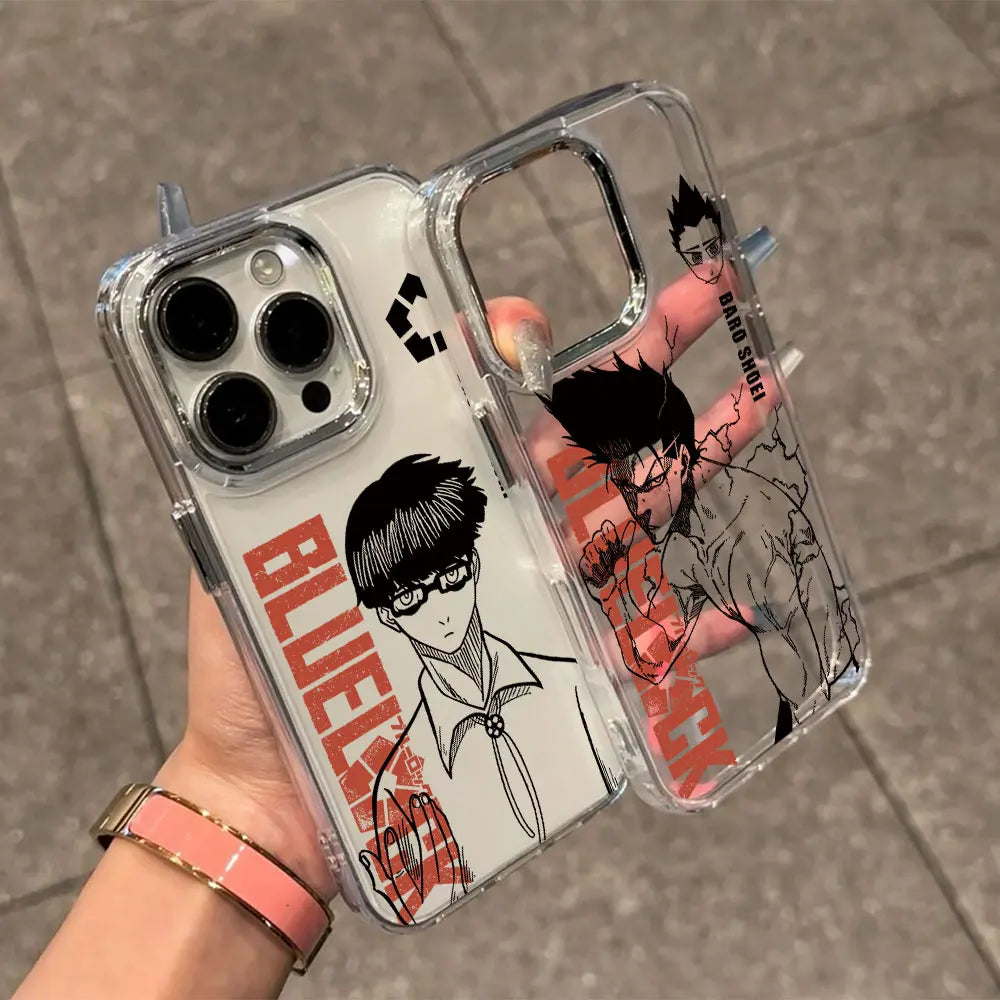 Anime BLUE LOCK Phone Case for Samsung Galaxy S25 S24 S23 S22 S21 S20 Note20 FE Ultra Edge Plus 4G 5G Transparent Soft Cover
