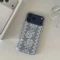 Ins Ancient Art Retro Lace Rose Exquisite Phone Case For iPhone 17 AIR 16 15 14 13 12 11 Pro XSMAX MINI XR 7 8 Plus Y2K Cover