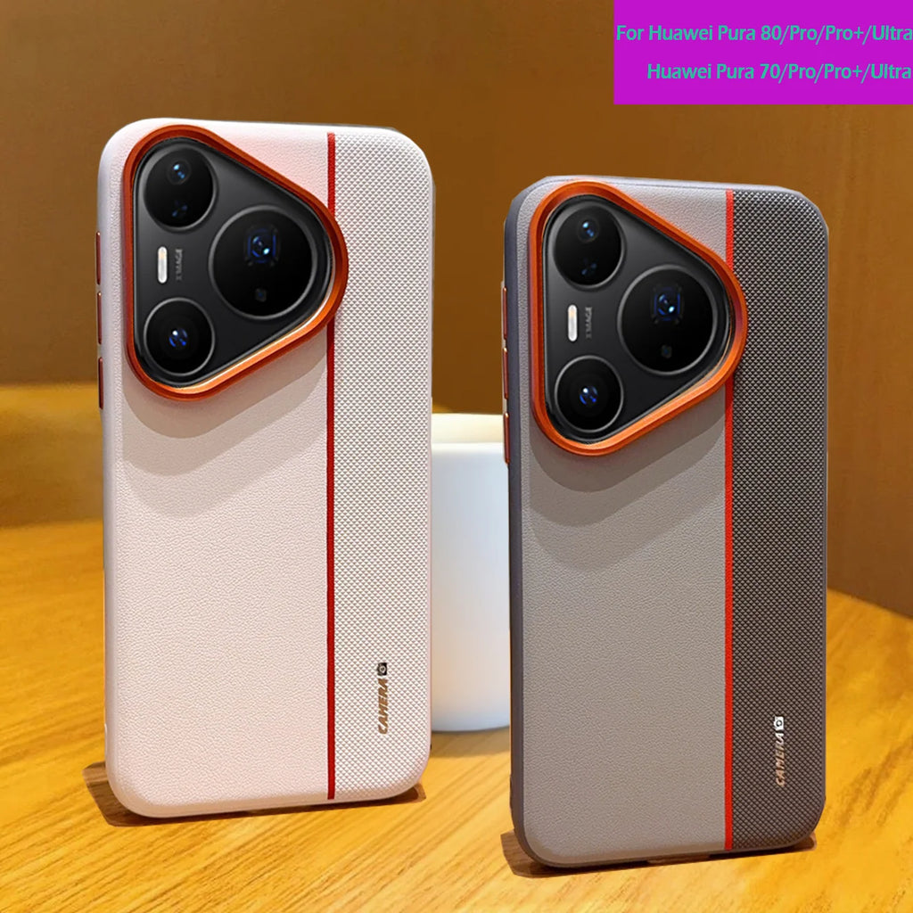 Camera Style Case For Huawei Pura 80 Ultra Pro Pro+ Pura 70 Ultra Pro Pro+ Protective Shell Luxury PU Leather Shockproof Cover