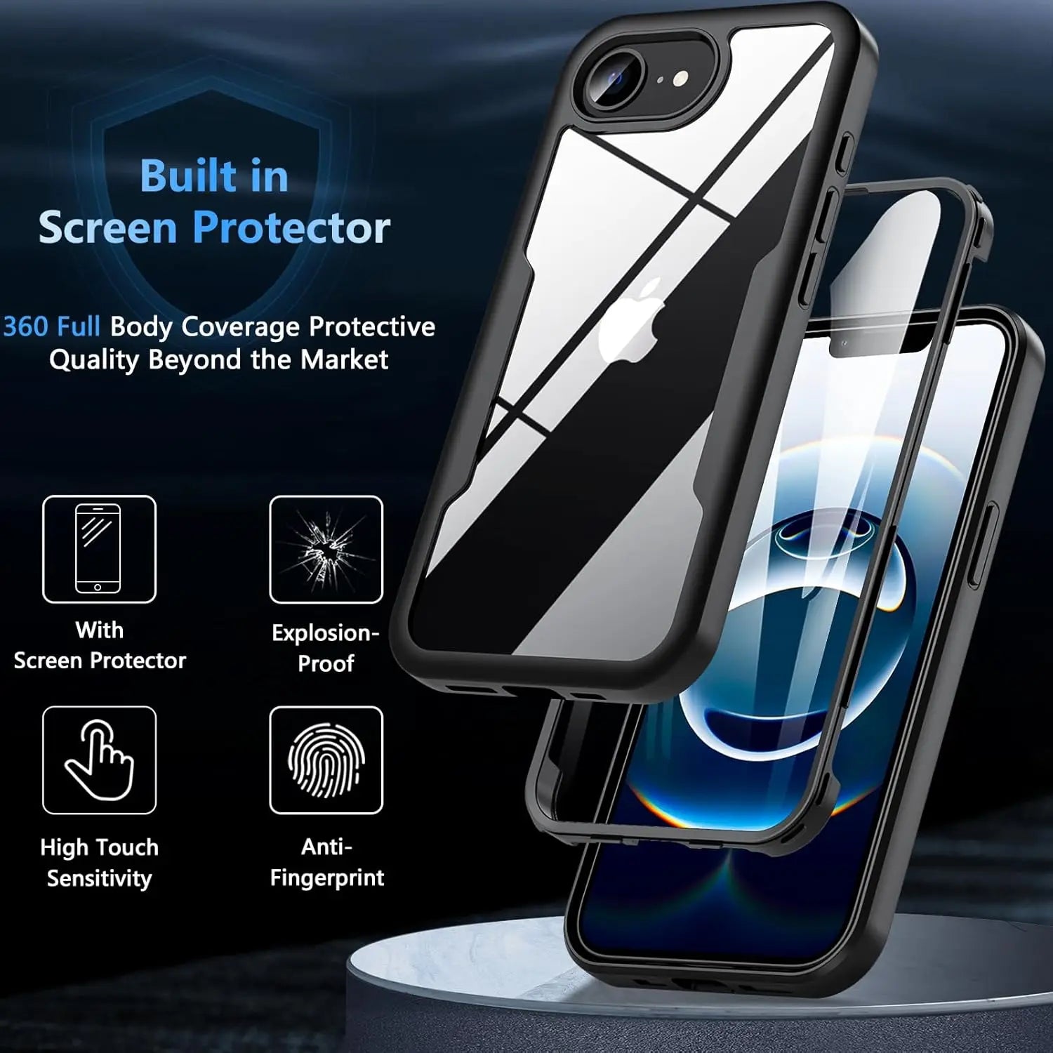 Full Body Protection Shockproof Case for Apple iPhone 17e Protective Cover Screen Protector Fundas Coque