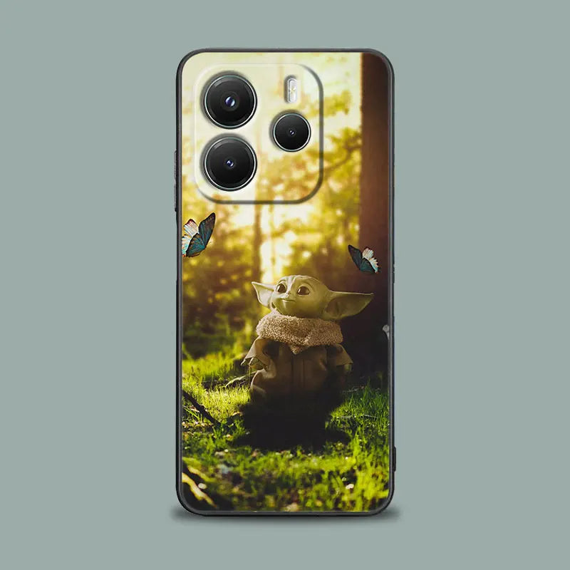 Yodas Groots Baby Phone Case For Redmi 15C 14C 13C 12C Back Cover For Redmi Note 15 14 13 12 Pro Plus 11 10 8 Pro Silicone Case