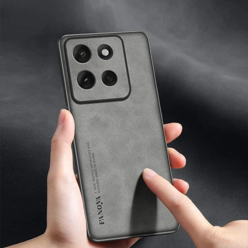 EUCAGR For Motorola Moto G56 G67Power G77 Sheepskin PU Leather Shockproof Silicone Phone Cases For Moto G06 G86 Back Cover Coque
