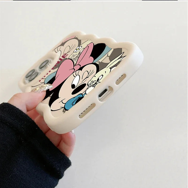 Adorable Mickey Minnie Mouse Case For OPPO A6 Pro A6X A60 Reno 15F 14F 13F 12 11 10 Pro 12F 11F 8T A5 Pro A79 5G Disney Shell