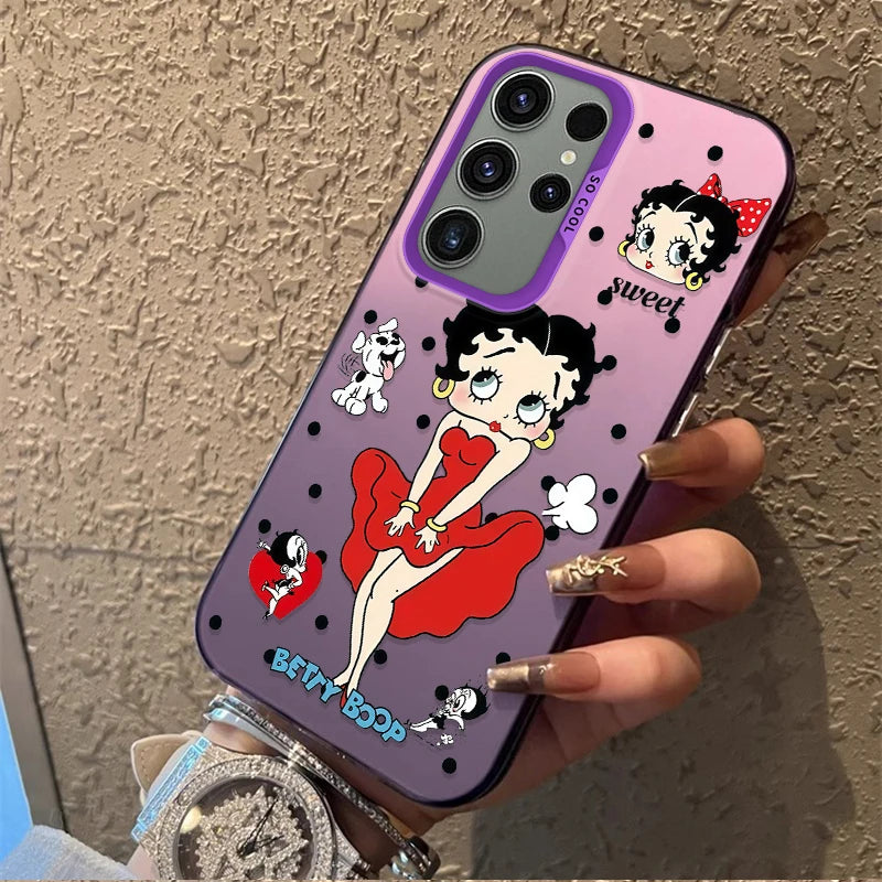 Sexy Girl B-Bettys Frosted Case for Samsung Galaxy A36 A35 A34 A32 A30 A26 A25 A24 A23 A22 5G 4G A20 A16 A15 A14 Acrylic Cover
