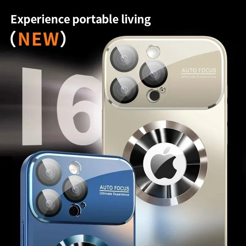 AG Matte Lens Glass Protect Magnetic Case For iPhone 17 16 11 12 13 14 Plus 15 Pro Max  Phone For Magsafe Wireless Charge Cover